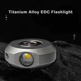 EDC Keychain LED Flashlight High Powerful Outdoor Light Self Defense Mini Torch Lighting Strobe Hiking Camping Ring King