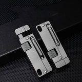 Titanium Alloy Screwdriver And Wrench Small EDC Multifunctional Tool Outdoor Portable Pocket Tool Gray New