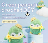 Beginners Crochet Kit for 2 Penguin, Start Crochet Animals Kit with Instructions, Crochet Set for Beginners Adults and Kids, Crochet Starter Pack with Case Full Knitting Crochet Accessories