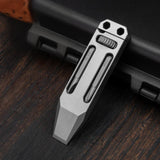 Titanium Alloy Telescopic Crowbar Camping Bottle Opener Screwdriver Wrench Outdoor EDC Hand Tools With 3 Batch Head