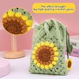 Crochet Kit for Beginners Phone Bag Beginners Adult Crochet Kit, Crochet Craft Starters Kits for Adults Include Crochet Yarn Crochet Tools Supplies and Easy Step-by-Step Video Tutorials