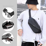 Fanny Pack Waist Bag: Small Hip Pouch Bum Bag Fannie Pack Phanny Fannypack Waistpack Bumbag Beltbag Sport Slim Fashionable for Jogging Hiking Hiker Woman Man