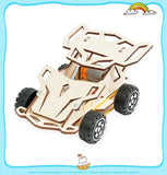 DIY Wooden Remote Control Car Wooden Four Wheel Drive Racing Assembling Science Experiment Kits KIDS STEM Educational Toy