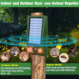 Ultrasonic Animal Repeller Outdoor Mouse Repellent Devices with Strobe Flashing Light Waterproof Solar Animal Repeller