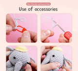 Crochet Kit for Beginners, Animal Crocheting Knitting Kit with Step-by-Step Gifts for Adults