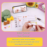 Crochet Kit for Beginners Phone Bag Beginners Adult Crochet Kit, Crochet Craft Starters Kits for Adults Include Crochet Yarn Crochet Tools Supplies and Easy Step-by-Step Video Tutorials