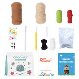 Crochet Kit for Beginners, Crochet Starter Kit with Step-by-Step Video Tutorials ,Learn to Crochet Kit, Beginner Crochet Kit for Adults Kids Complete Knitting Kit