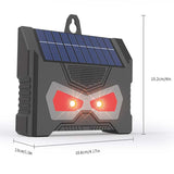 Solar Animal Repeller 2024 Upgraded Predator Nocturnal Animal Repellent, Red Led Light Control Outdoor Deterrent Coyote Raccoon Deer Fox Skunk Squirrel for Garden Yard Farm Chicken Coop