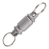 Titanium Alloy Keychain Key Holder Removable 360 Degree Rotation Multifunctional Portable for Waist Belt Outdoor Tool Men Women