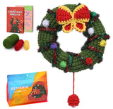 Christmas Snowman Crochet Kit for Beginners, Crochet Starters Kit Adult, Complete Little Snowman Craft Knitting Kit with Crochet Hooks Yarns Step-by-Step Video Tutorials