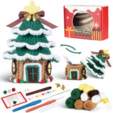 Christmas Crochet Kit for Beginners, Crochet Starter Kits for Adults Amigurumi Craft Knitting Crochet Animals Kits with Step-by-Step Video Tutorials