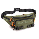 Fanny Pack for Men Women Water Resistant Large Hiking Waist Bag Pack Carrying All Phones for Running Walking Traveling