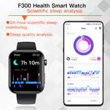 ECG smart watch with blood pressure monitor body temperature blood glucose heart rate blood oxygen