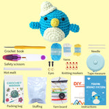 WAWAJI Animals Kit, Crochet Kit for Beginners, Crochet Starter Learn to Crochet Set with Step-by-Step Video Tutorials Instructions, Yarn, Hook, Instruction, and Accessories