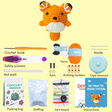 WAWAJI Animals Kit, Crochet Kit for Beginners, Crochet Starter Learn to Crochet Set with Step-by-Step Video Tutorials Instructions, Yarn, Hook, Instruction, and Accessories