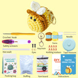 WAWAJI Animals Kit, Crochet Kit for Beginners, Crochet Starter Learn to Crochet Set with Step-by-Step Video Tutorials Instructions, Yarn, Hook, Instruction, and Accessories