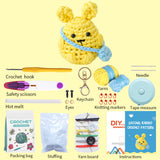 WAWAJI Animals Kit, Crochet Kit for Beginners, Crochet Starter Learn to Crochet Set with Step-by-Step Video Tutorials Instructions, Yarn, Hook, Instruction, and Accessories