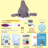 WAWAJI Animals Kit, Crochet Kit for Beginners, Crochet Starter Learn to Crochet Set with Step-by-Step Video Tutorials Instructions, Yarn, Hook, Instruction, and Accessories