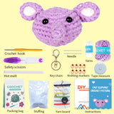 WAWAJI Animals Kit, Crochet Kit for Beginners, Crochet Starter Learn to Crochet Set with Step-by-Step Video Tutorials Instructions, Yarn, Hook, Instruction, and Accessories