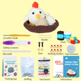 WAWAJI Animals Kit, Crochet Kit for Beginners, Crochet Starter Learn to Crochet Set with Step-by-Step Video Tutorials Instructions, Yarn, Hook, Instruction, and Accessories