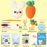 WAWAJI Animals Kit, Crochet Kit for Beginners, Crochet Starter Learn to Crochet Set with Step-by-Step Video Tutorials Instructions, Yarn, Hook, Instruction, and Accessories