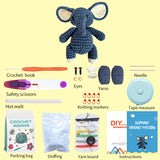 WAWAJI Animals Kit, Crochet Kit for Beginners, Crochet Starter Learn to Crochet Set with Step-by-Step Video Tutorials Instructions, Yarn, Hook, Instruction, and Accessories