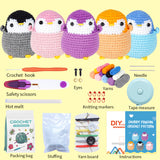 WAWAJI Animals Kit, Crochet Kit for Beginners, Crochet Starter Learn to Crochet Set with Step-by-Step Video Tutorials Instructions, Yarn, Hook, Instruction, and Accessories