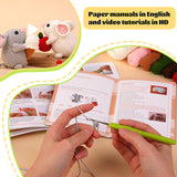 Animal Crocheting Knitting Kit with Step-by-Step Video Tutorials, Gift for Adults Kids