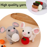 Animal Crocheting Knitting Kit with Step-by-Step Video Tutorials, Gift for Adults Kids