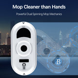 Electric Window Cleaning Robot, Automatic Window Cleaning Tool with Intelligent Path Planning,Anti-Falling&Edge Detection Technology for Interior/Exterior