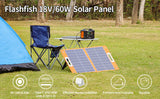 Flashfish TSP60 Foldable Solar Panel | 60W/18V USB Foldable Solar Panel