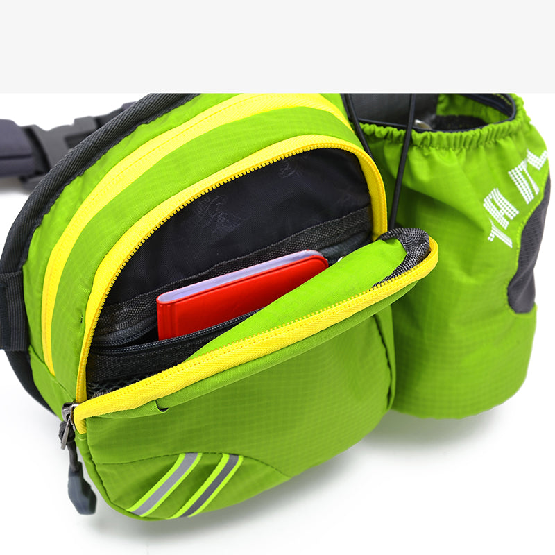  Fanny Pack Waist Bag，Zipper Pockets for Travel Running Hiking  Workout Dog Walking Outdoors Sport Fishing Waist Pack Bag Carrying All  Phones (orange)